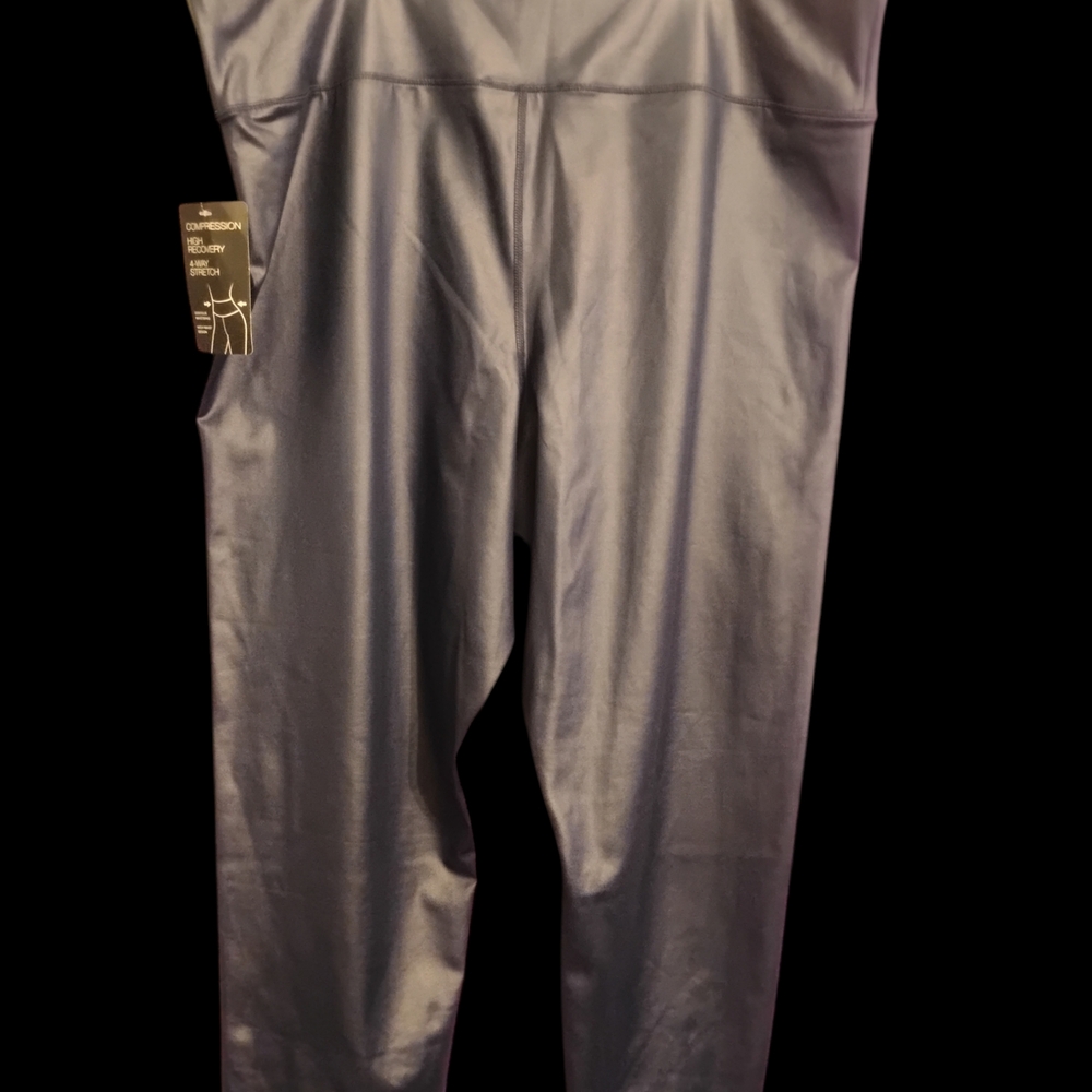 INC International Concepts Shiny Black Leggings